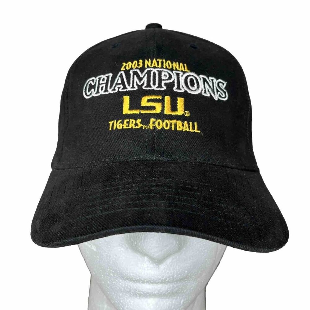 LSU Tigers Football 2003 National Championship Ball Cap Hat Snap Back